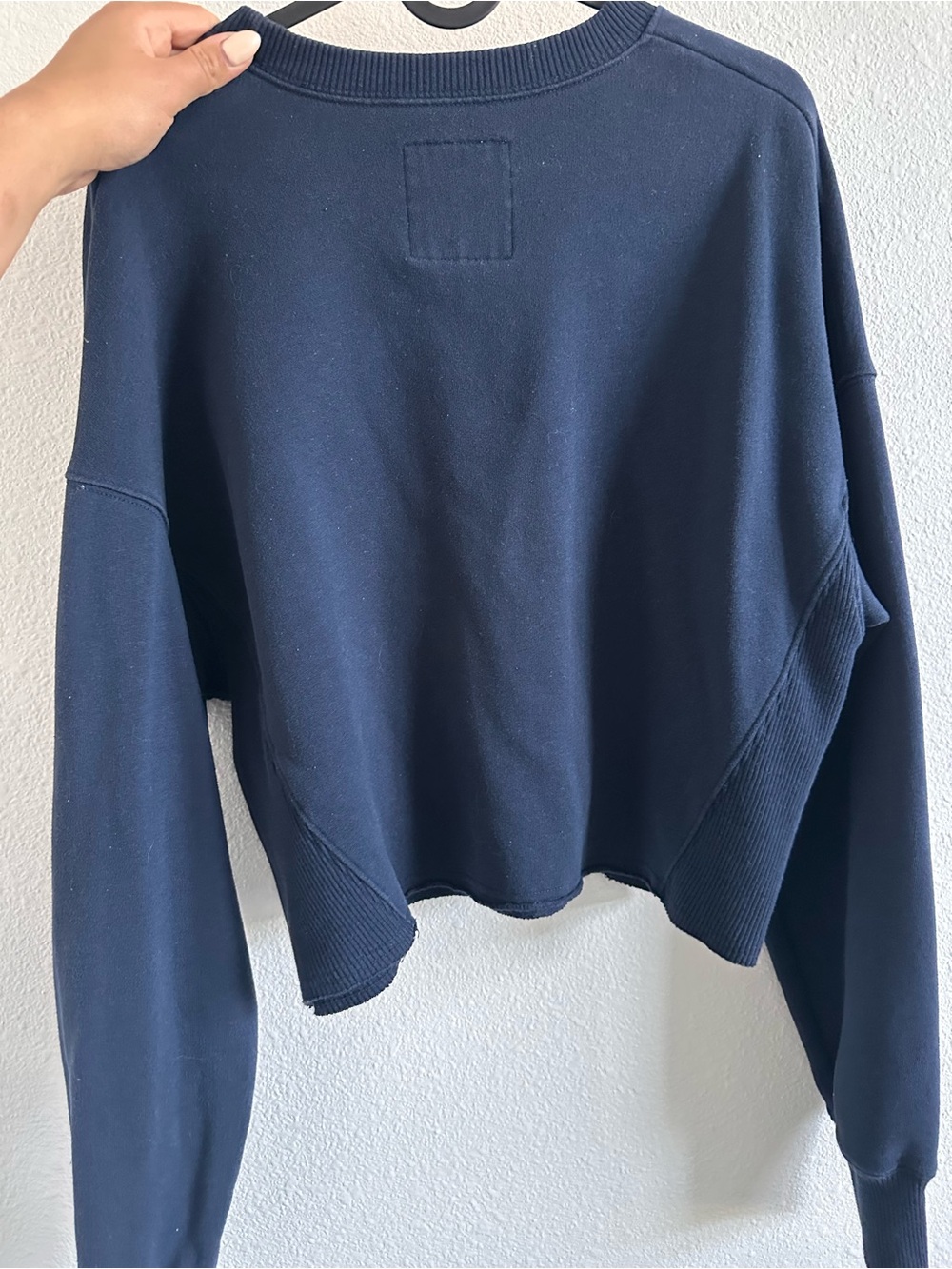 Hollister Navy Crewneck with White Logo - Picture 3 of 4